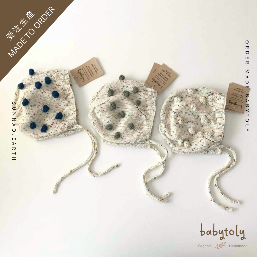 【予約／オーダー会】<Babytoly> Confetti - BLOSSOM POPCORN BONNET（0M-4Y）-Babytoly-SUNNAO