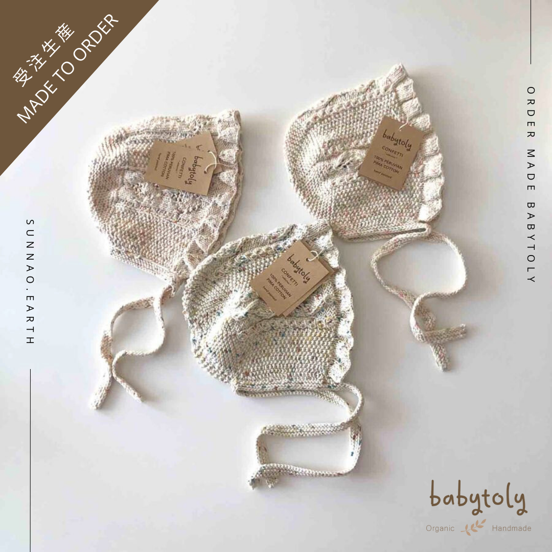 【予約／オーダー会】<Babytoly> Confetti - ROCOCO BONNET（0M-4Y）-Babytoly-SUNNAO