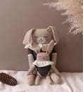 Load image into Gallery viewer, <main sauvage> Bunny knit toy - Black body suits</main>
