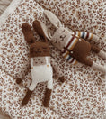 Load image into Gallery viewer, <main sauvage> Bunny knit toy - Ecru overalls</main>
