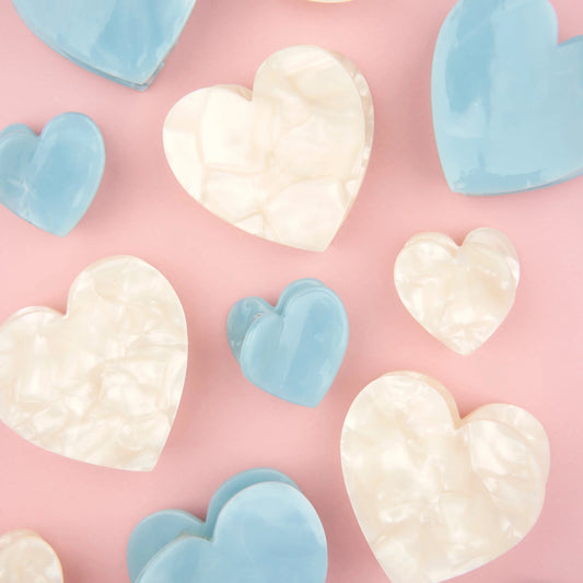 <COUCOU SUZETTE> White Heart Hair Claw