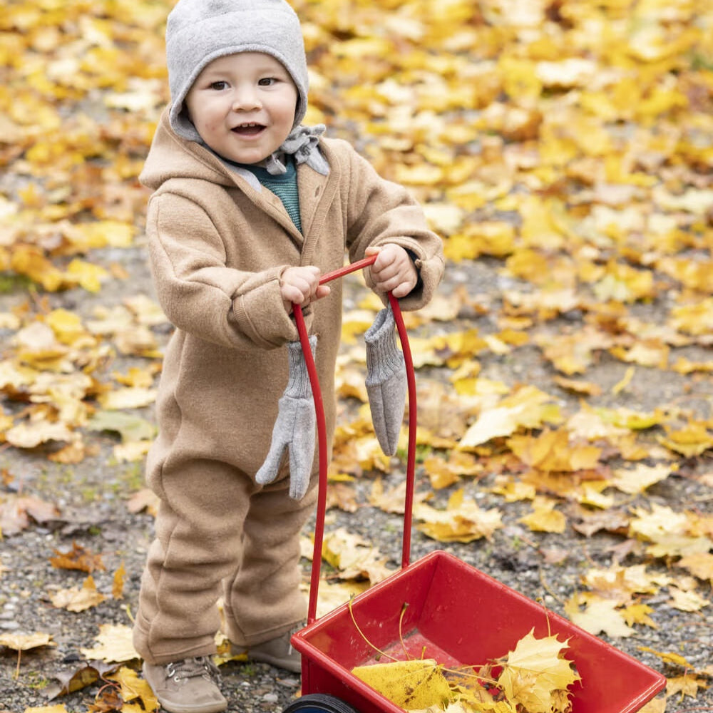 <Disana> Boiled wool overall - Rose（6M-4Y）★-Disana-SUNNAO