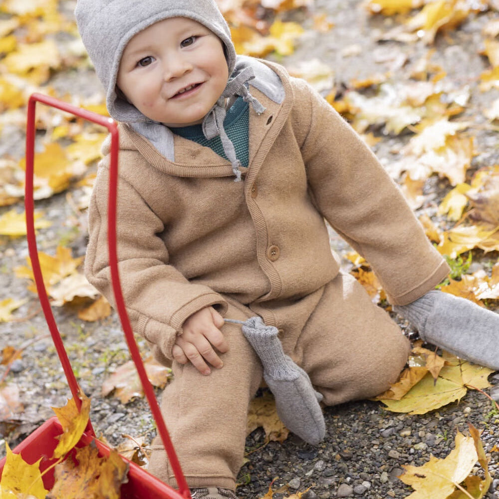 <Disana> Boiled wool overall - Rose（6M-4Y）★-Disana-SUNNAO