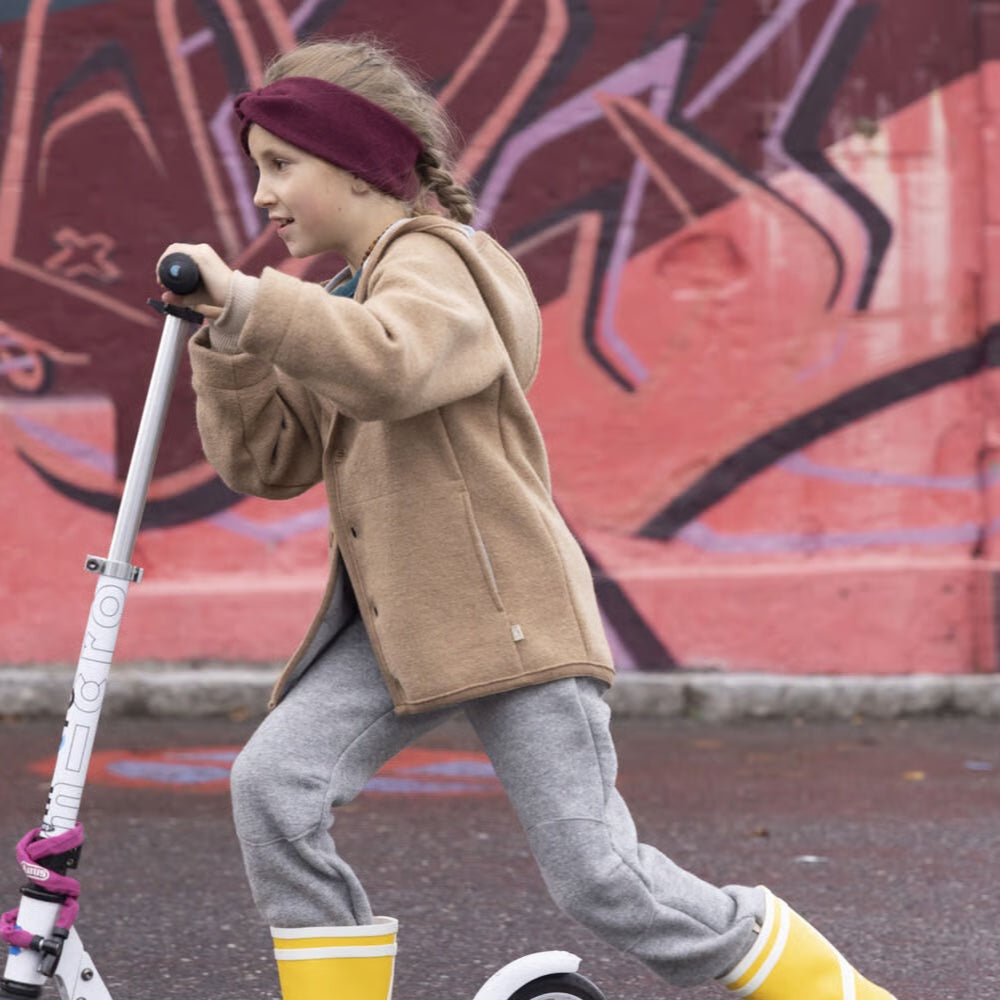 <Disana> Boiled wool jacket - grey（3-4Y）★-Disana-SUNNAO