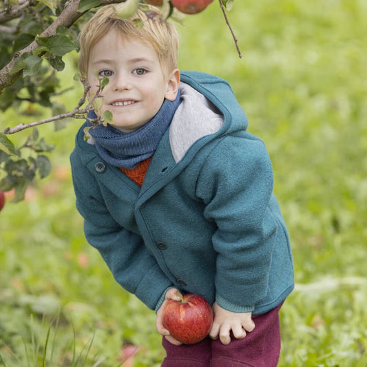 <Disana> Boiled wool jacket - grey（3-4Y）★-Disana-SUNNAO