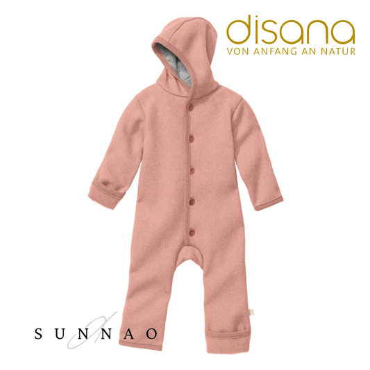 <Disana> Boiled wool overall - Rose（6M-4Y）★-Disana-SUNNAO