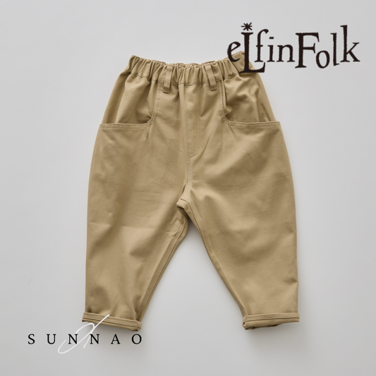 <eLfinFolk> Cotton Heavy Twill Sarrouel Pants -  beige