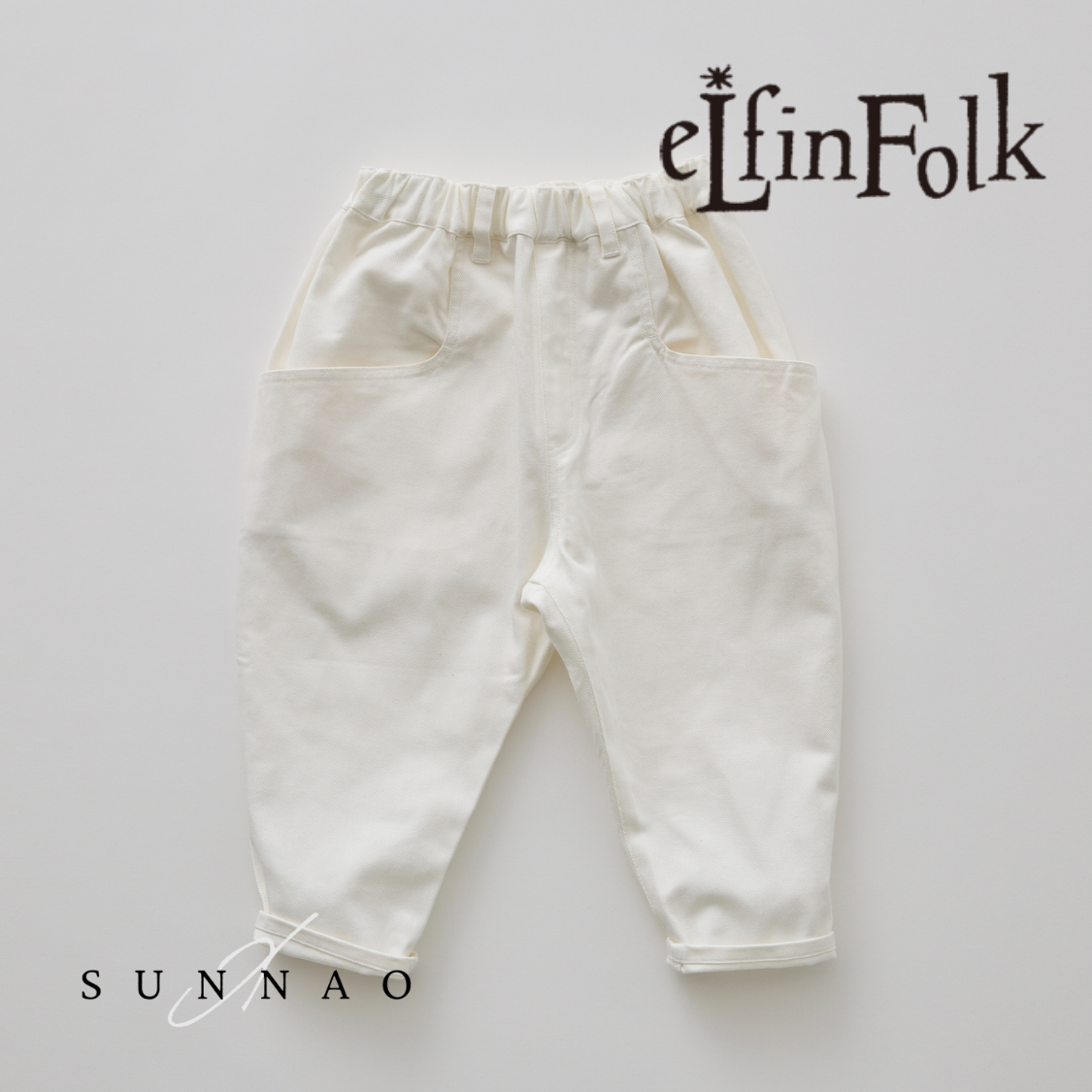 <eLfinFolk> Cotton Heavy Twill Sarrouel Pants -  white