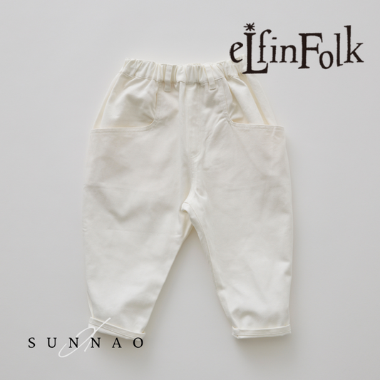 <eLfinFolk> Cotton Heavy Twill Sarrouel Pants -  white