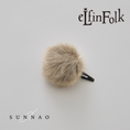 갤러리 뷰어로 이미지로드, <eLfinFolk> Fur Hair Clip - beige
