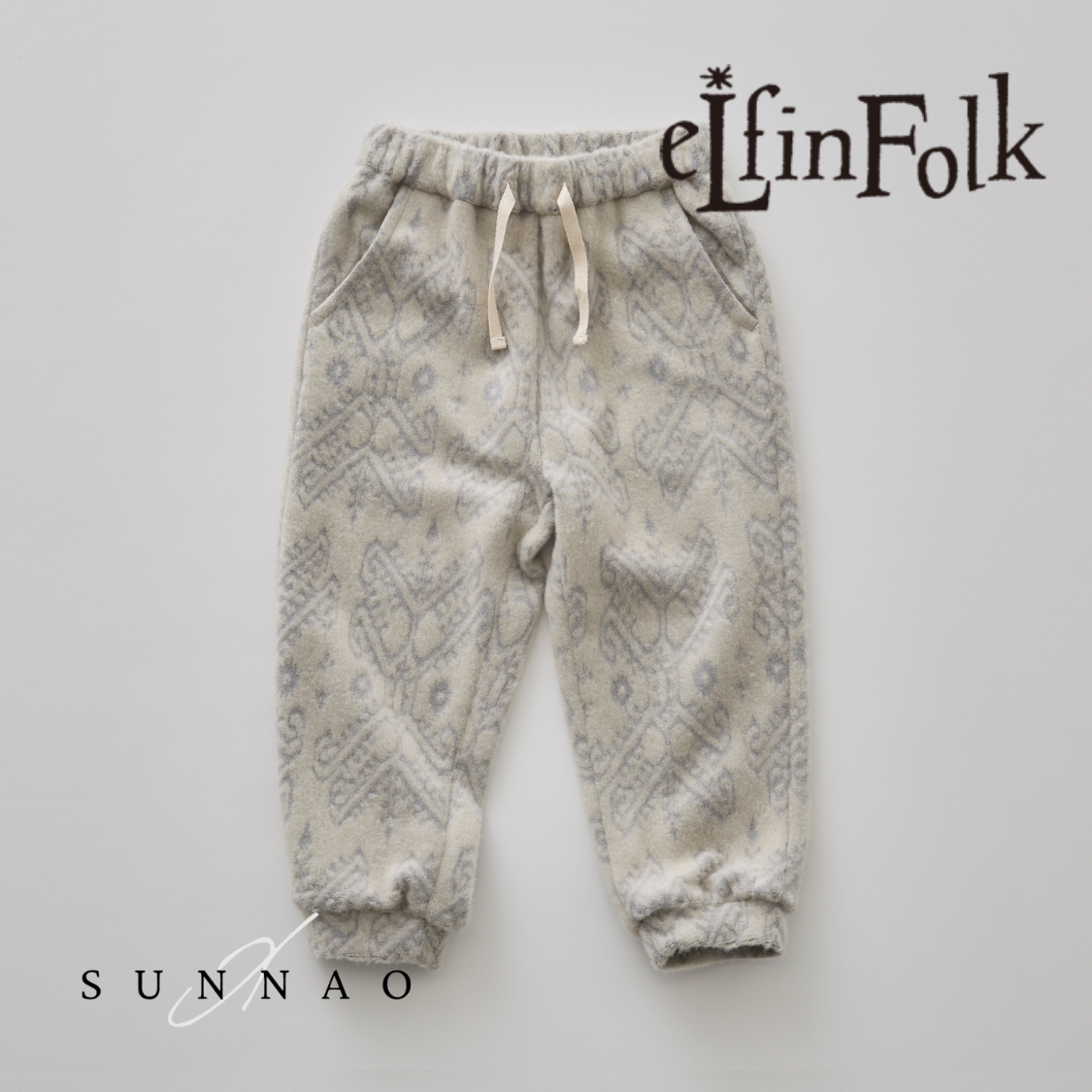<eLfinFolk> Snow Jacquard Pants - ivory