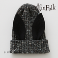 갤러리 뷰어로 이미지로드, <eLfinFolk> Nep Yarn Beast Beanie by CA4LA - black
