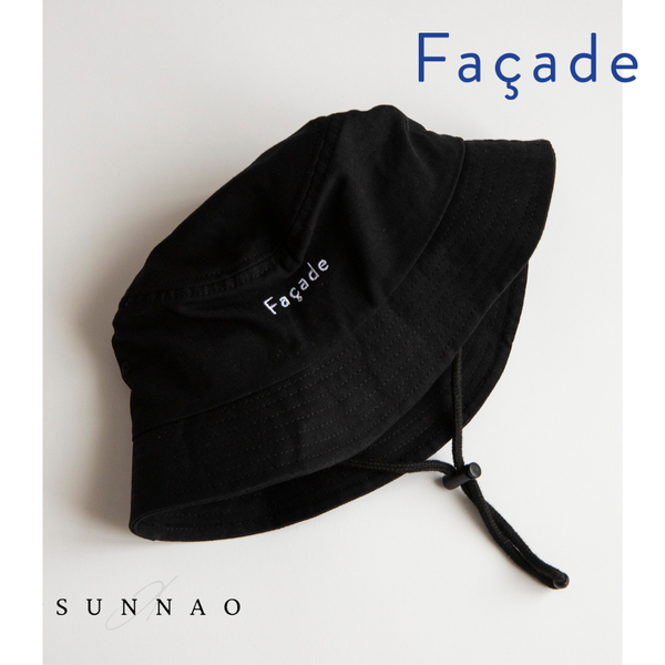<façade> Camping hat - Black　