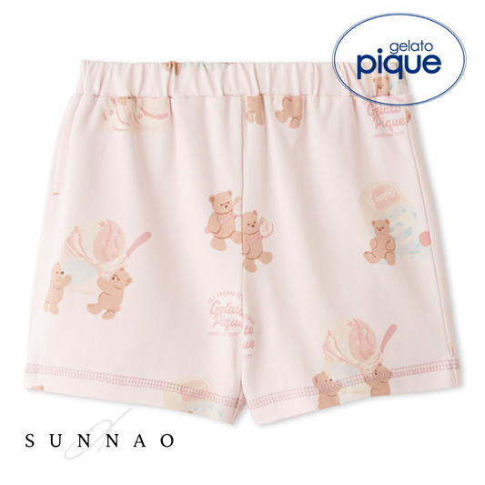 <gelato pique> BABYｱｲｽｸﾘｰﾑﾍﾞｱ柄SPT