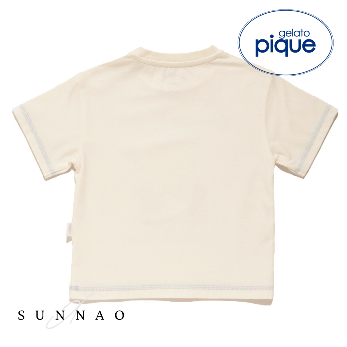 <gelato pique> BABY ice cream bear T - CREAM