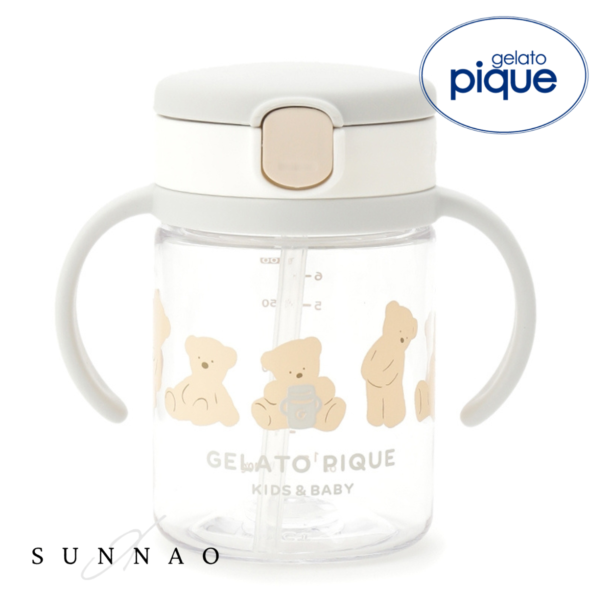 <gelato pique> BABY STRAW CUP - OFF WHITE