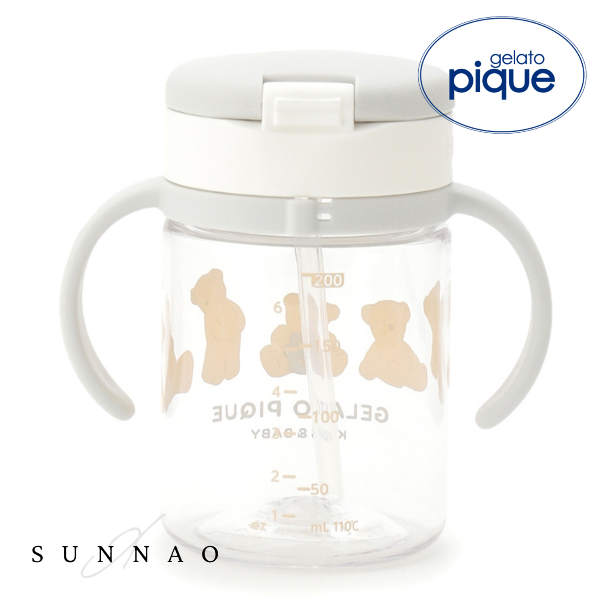 <gelato pique> BABY STRAW CUP - OFF WHITE
