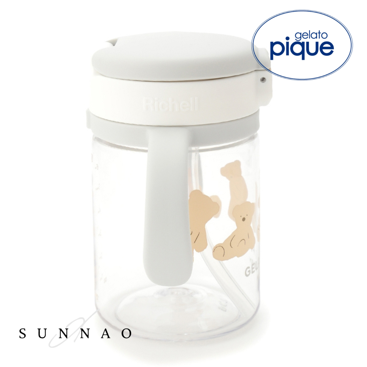<gelato pique> BABY STRAW CUP - OFF WHITE