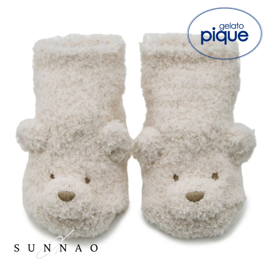 <gelato pique> BABY POWDER BEAR SOCKS - BEIGE