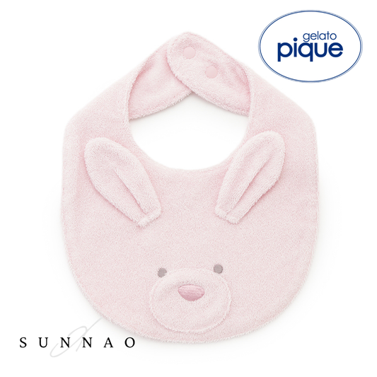 <gelato pique> BABY Powder animal bib - PINK