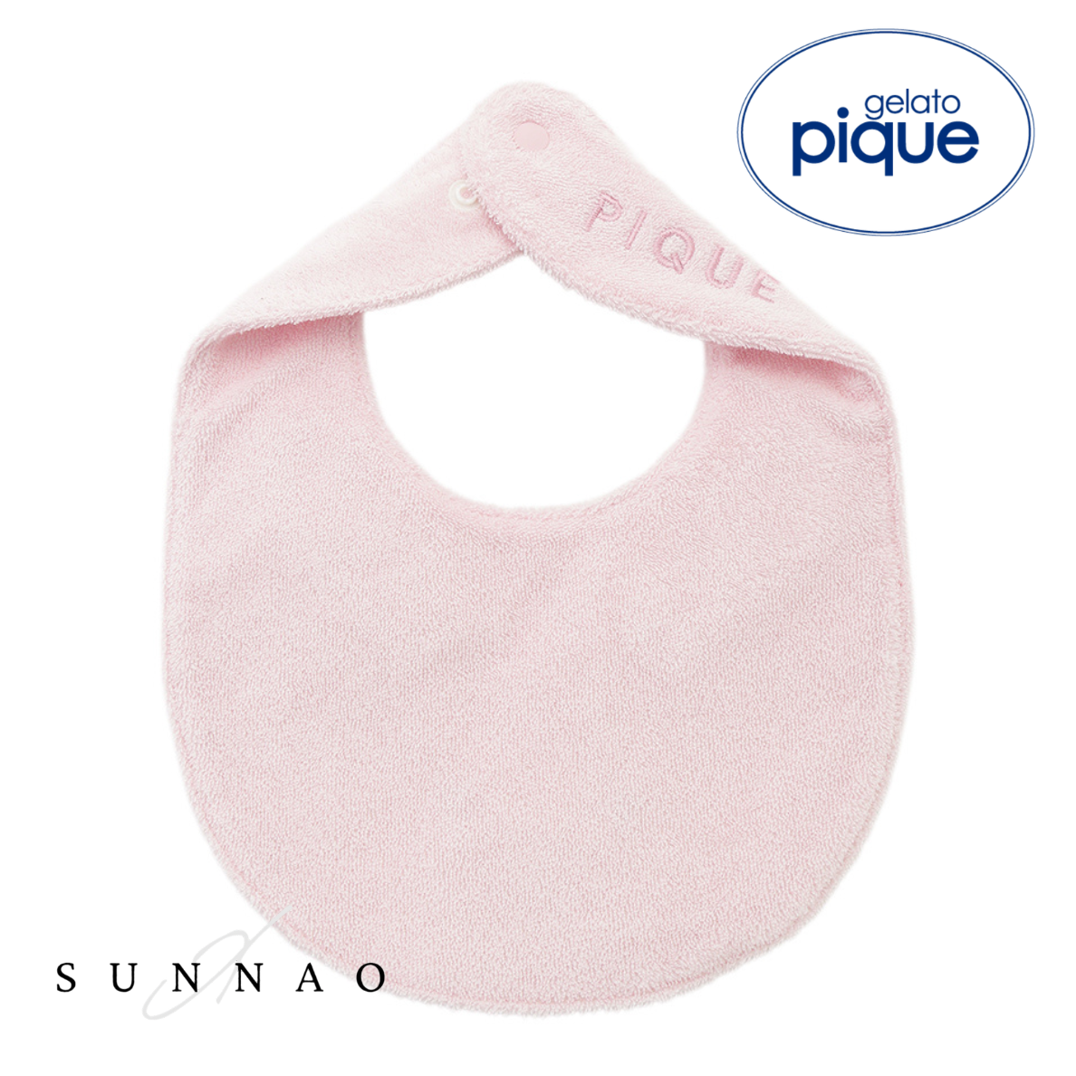 <gelato pique> BABY Powder animal bib - PINK