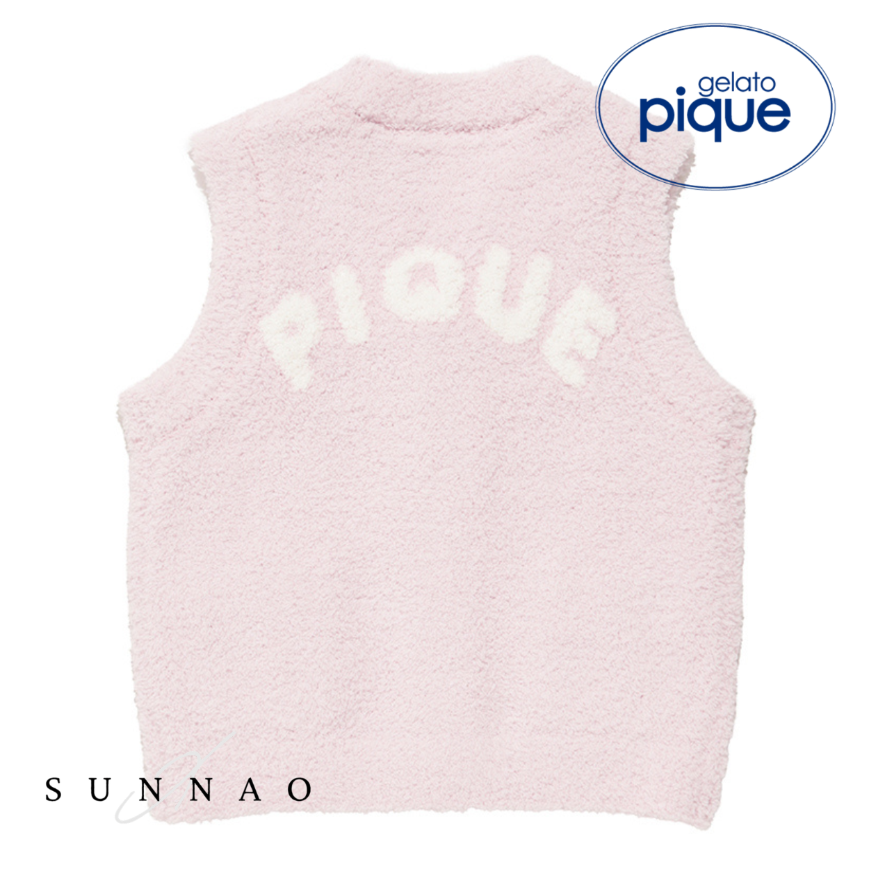 <gelato pique> BABY Powder animal vest - LPNK