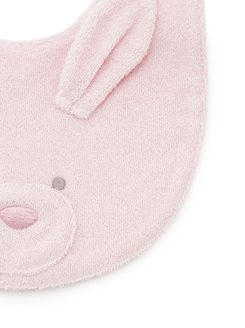 <gelato pique> BABY Powder animal bib - PINK