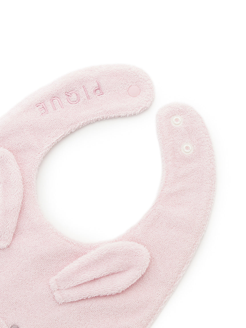 <gelato pique> BABY Powder animal bib - PINK
