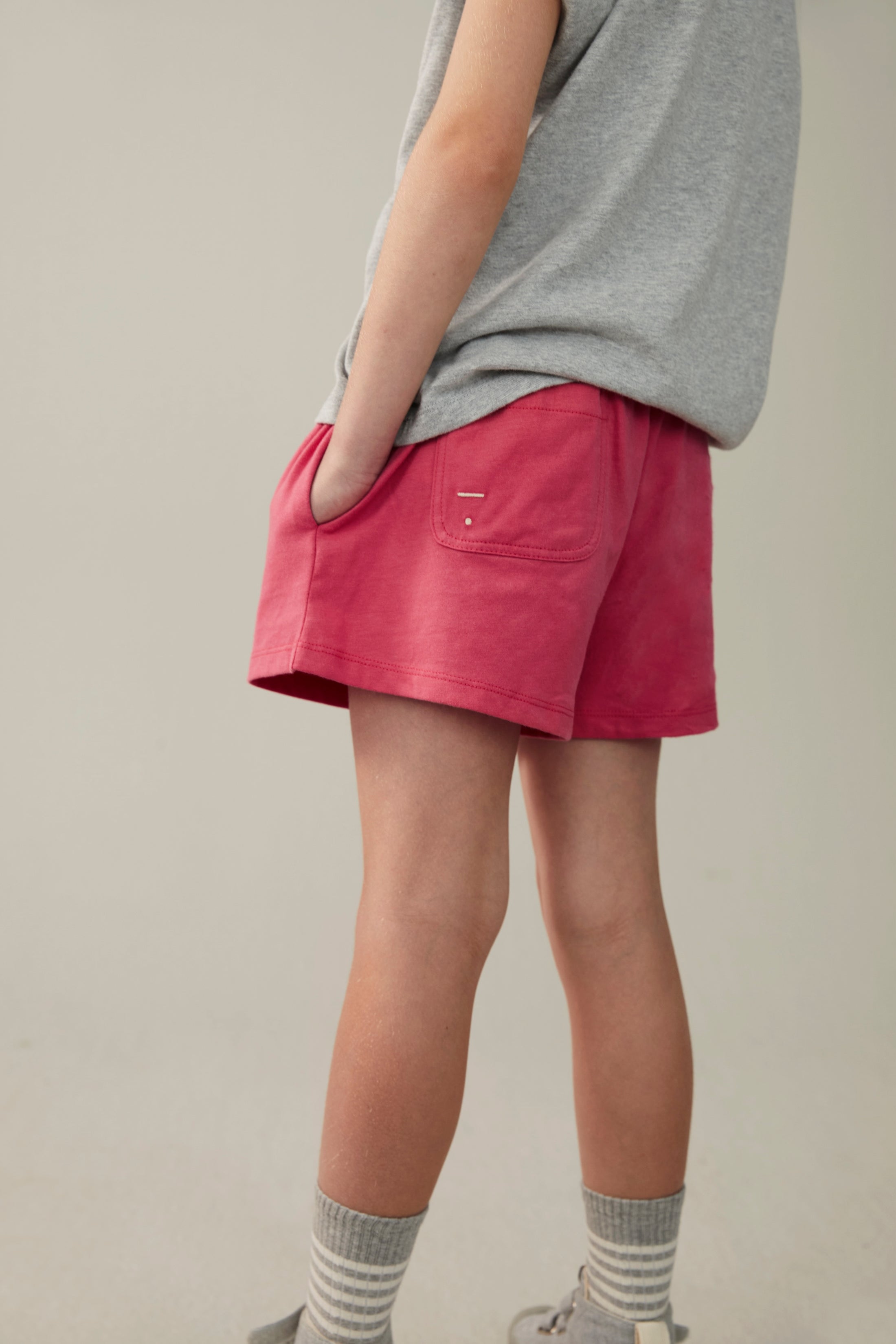 <GRAY LABEL>ELASTICCATED SHORTS -Cherry（1-8Y）