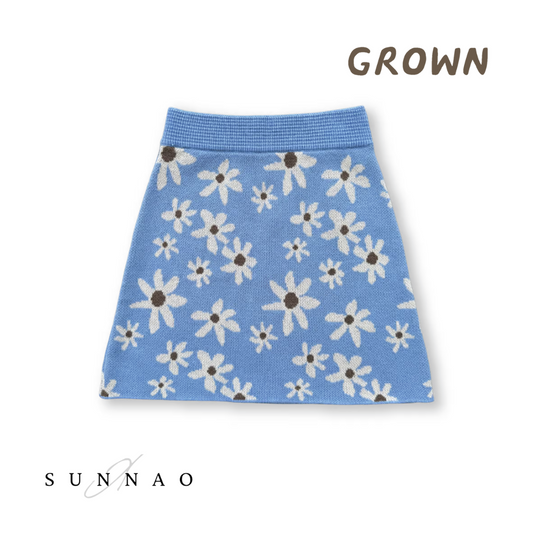 <GROWN> Wild Flower Knit Skirt（18-24M）