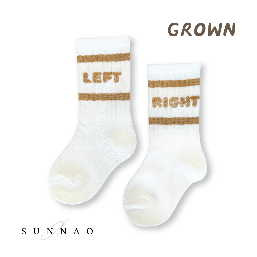 <GROWN> Left Right Socks（1-4Y）