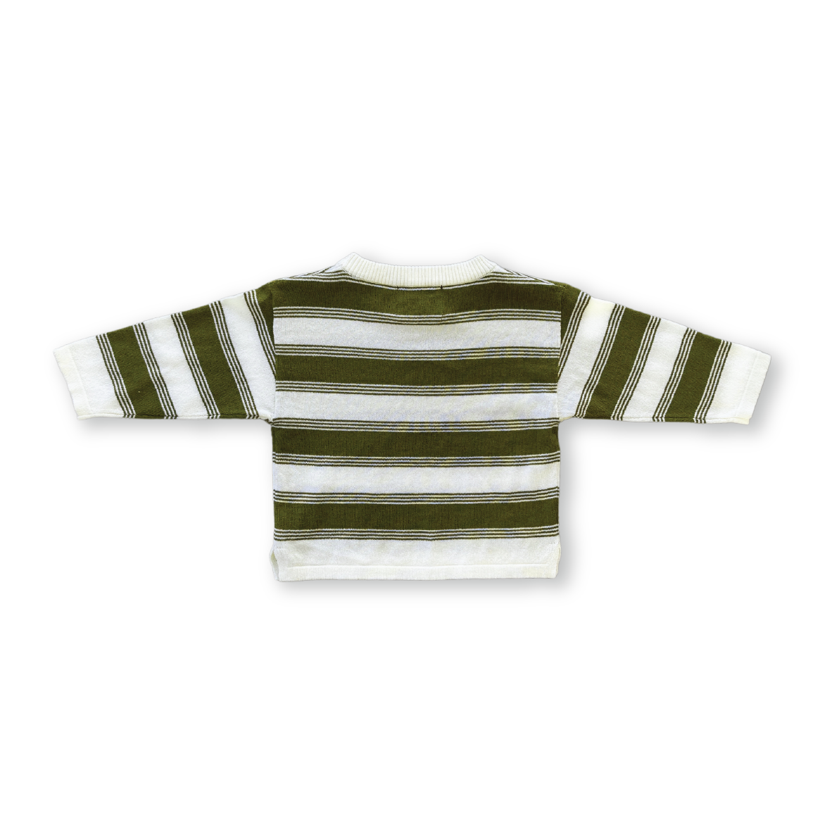 <GROWN>Organic 7-Stripe Long Sleeve Tee Herb（6M-6Y）