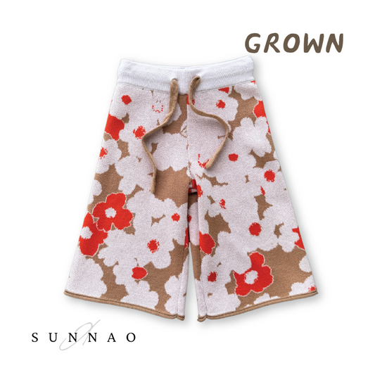 <GROWN> Organic Knitted Flares Fleur（6M-6Y）