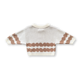 Gallery viewerに画像を読み込む, <GROWN> Pebble Collar Pull Over - Milk & Clay（6M-6Y）
