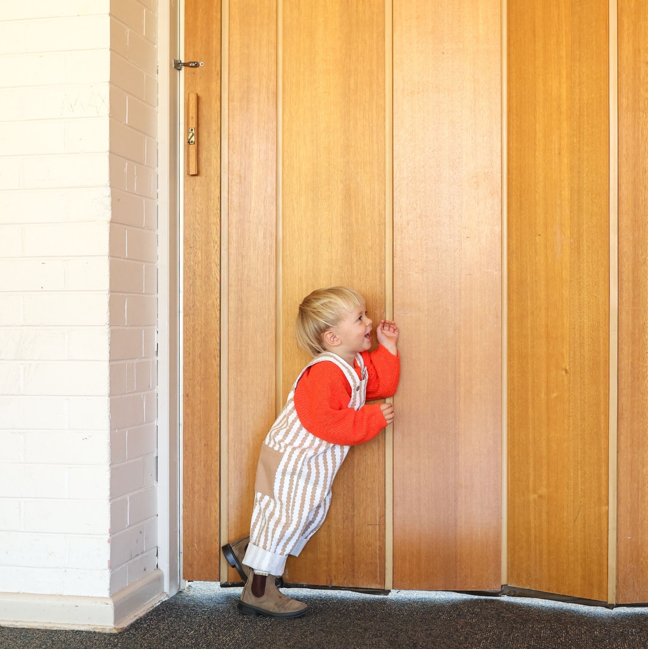 <GROWN>Everyday Organic Overalls - Stacked Pebble（6M-7Y）