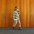 Gallery viewerに画像を読み込む, <GROWN>Organic 7-Stripe Long Sleeve Tee Herb（6M-6Y）
