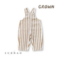 Gallery viewerに画像を読み込む, <GROWN>Everyday Organic Overalls - Stacked Pebble（6M-7Y）
