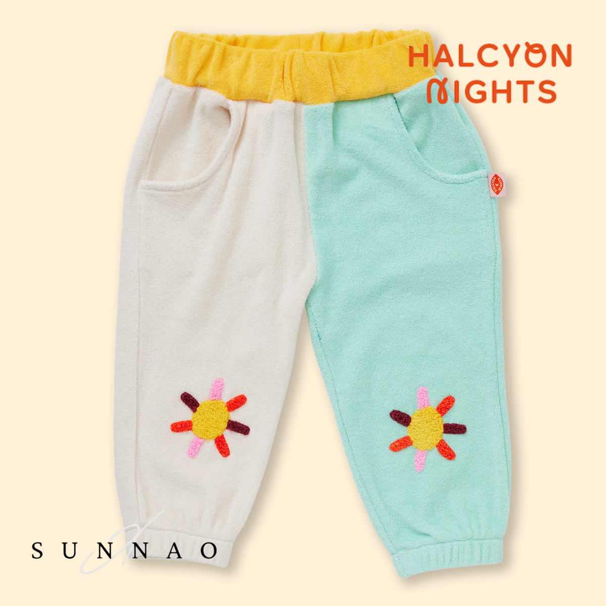 <Halcyon Nights> Terry Track Pant - Zoo Crew Cream