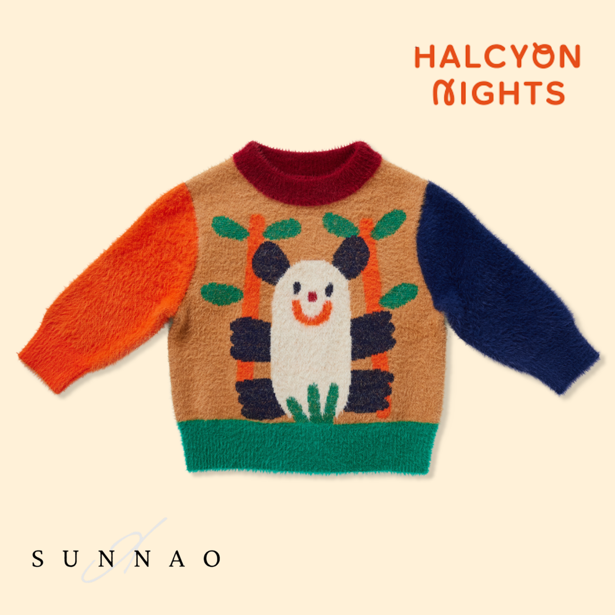 <Halcyon Nights> Fluffy Knit Jumper - Zoo Crew
