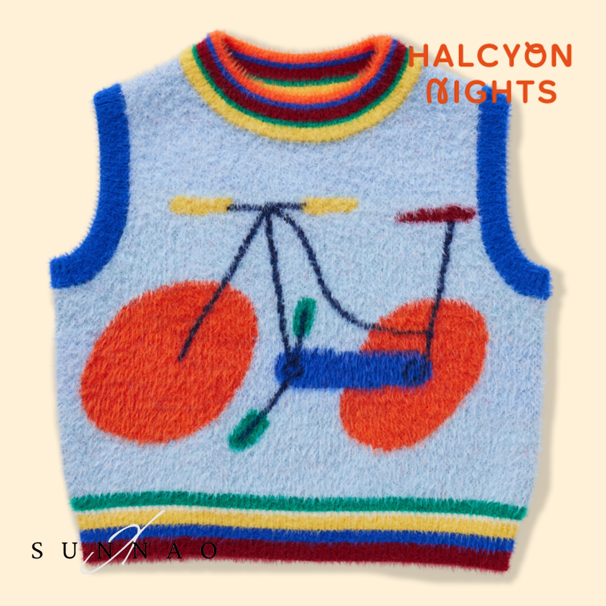 <Halcyon Nights> Fluffy Knit Vest - Beep Beep