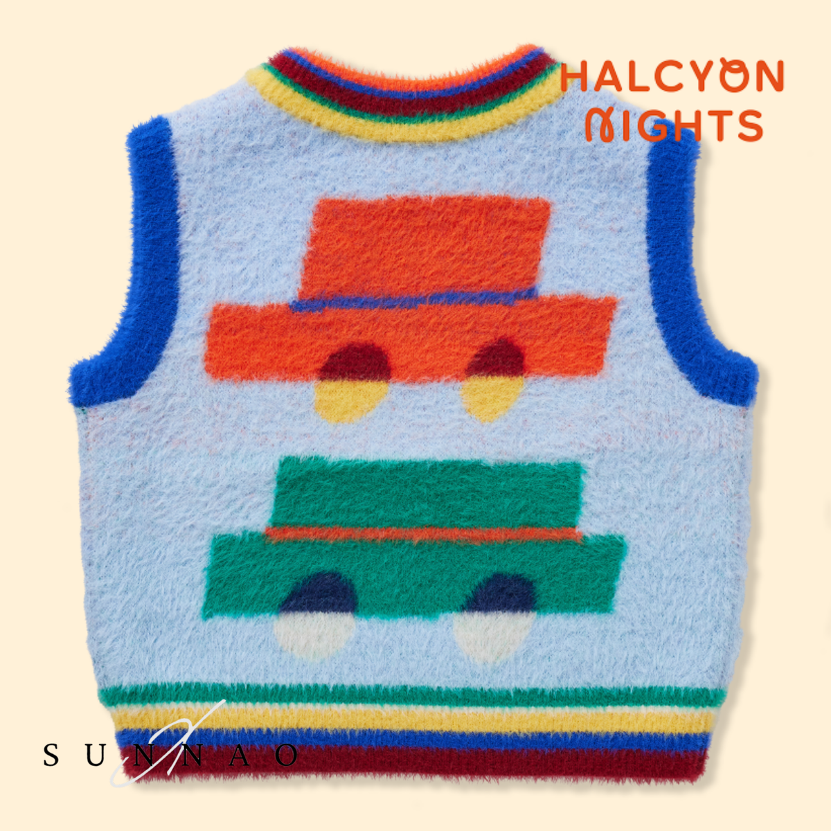 <Halcyon Nights> Fluffy Knit Vest - Beep Beep