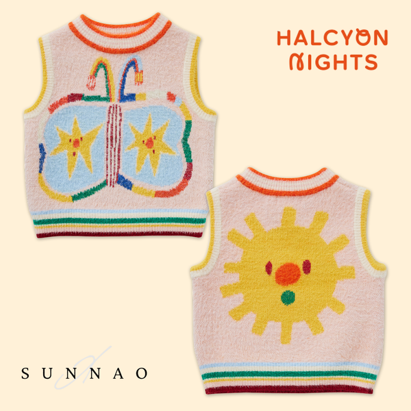 <Halcyon Nights> Fluffy Knit Vest - Flutterby