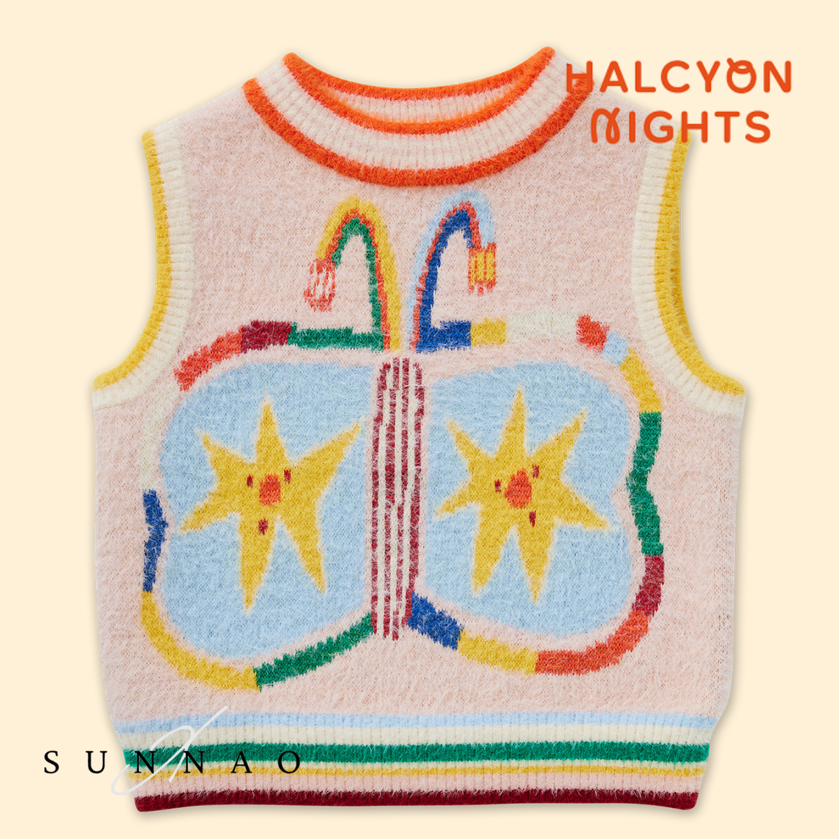<Halcyon Nights> Fluffy Knit Vest - Flutterby
