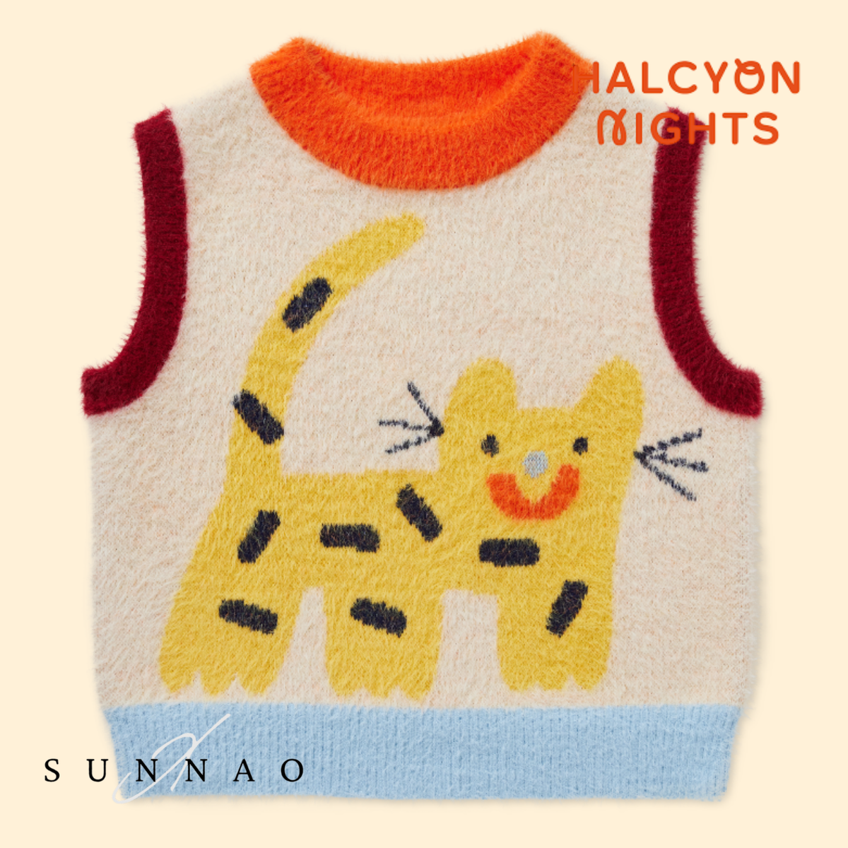 <Halcyon Nights> Fluffy Knit Vest - Zoo Crew