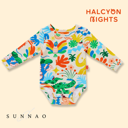 <Halcyon Nights> Long Sleeve Bodysuit - Tropicool