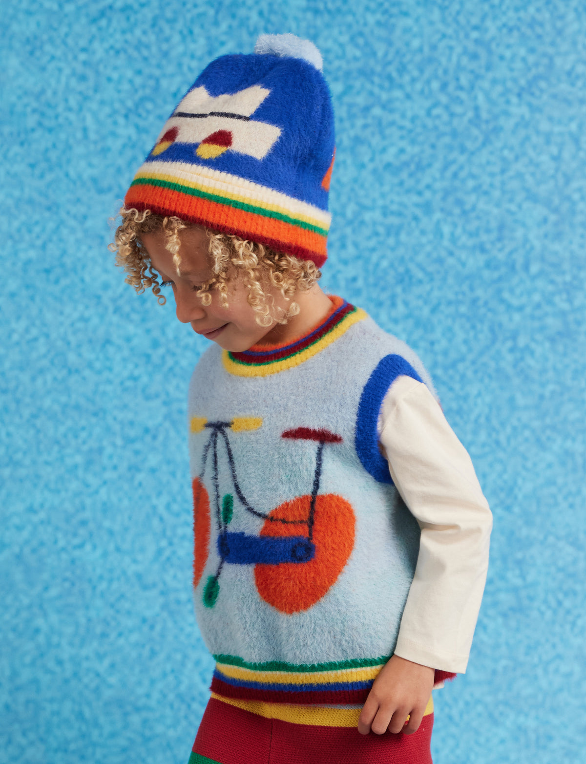 <Halcyon Nights> Fluffy Knit Vest - Beep Beep