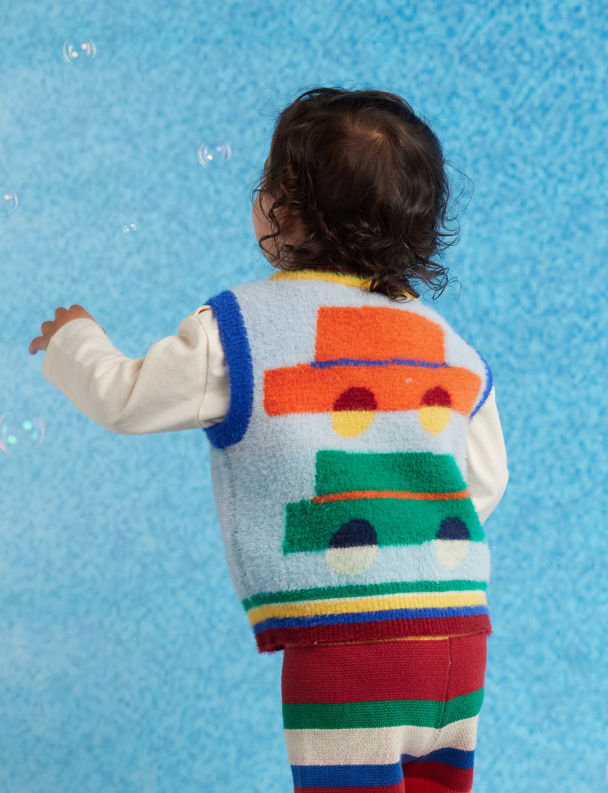 <Halcyon Nights> Fluffy Knit Vest - Beep Beep