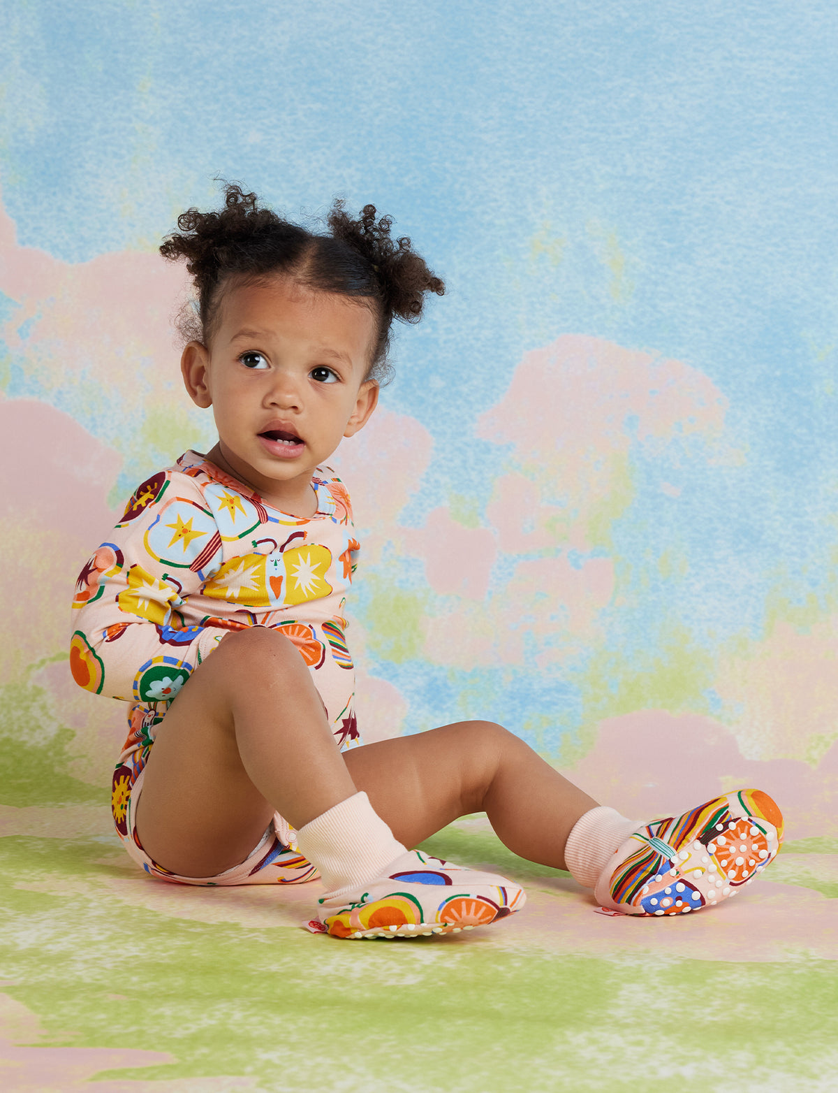 <Halcyon Nights> Long Sleeve Bodysuit - Flutterby
