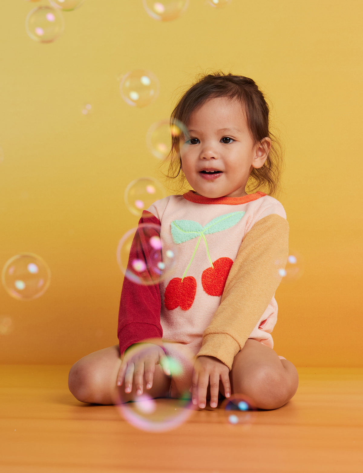 <Halcyon Nights> Terry Long Sleeve Bodysuit - Tiny Orchard
