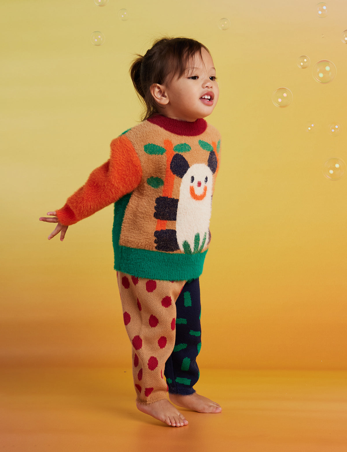 <Halcyon Nights> Fluffy Knit Jumper - Zoo Crew